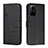 Leather Case Stands Flip Cover Holder Y01X for Xiaomi Redmi Note 12S Black