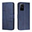 Leather Case Stands Flip Cover Holder Y01X for Xiaomi Redmi Note 12S Blue