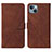 Leather Case Stands Flip Cover Holder Y02B for Apple iPhone 14