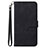 Leather Case Stands Flip Cover Holder Y02B for Google Pixel 8 Pro 5G Black