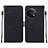 Leather Case Stands Flip Cover Holder Y02B for OnePlus 11 5G Black