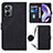 Leather Case Stands Flip Cover Holder Y02B for Realme 10 Pro 5G Black