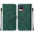 Leather Case Stands Flip Cover Holder Y02B for Realme 8 4G Green