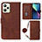 Leather Case Stands Flip Cover Holder Y02B for Realme C35