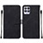 Leather Case Stands Flip Cover Holder Y02B for Realme Narzo 50 4G Black