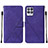 Leather Case Stands Flip Cover Holder Y02B for Realme Narzo 50 4G Purple