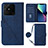 Leather Case Stands Flip Cover Holder Y02B for Realme Narzo 50A Blue