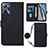 Leather Case Stands Flip Cover Holder Y02B for Realme Narzo 50A Prime Black