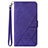 Leather Case Stands Flip Cover Holder Y02B for Samsung Galaxy A03 Core Purple