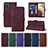 Leather Case Stands Flip Cover Holder Y02B for Samsung Galaxy A12 Nacho