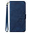 Leather Case Stands Flip Cover Holder Y02B for Samsung Galaxy A23 4G Blue