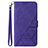 Leather Case Stands Flip Cover Holder Y02B for Samsung Galaxy A23 4G Purple