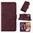 Leather Case Stands Flip Cover Holder Y02B for Samsung Galaxy A32 4G