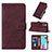 Leather Case Stands Flip Cover Holder Y02B for Samsung Galaxy A52 5G