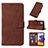 Leather Case Stands Flip Cover Holder Y02B for Samsung Galaxy F42 5G