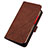 Leather Case Stands Flip Cover Holder Y02B for Samsung Galaxy M02s