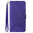 Leather Case Stands Flip Cover Holder Y02B for Samsung Galaxy M53 5G Purple