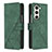 Leather Case Stands Flip Cover Holder Y02B for Samsung Galaxy Z Fold5 5G Green