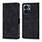 Leather Case Stands Flip Cover Holder Y02B for Vivo iQOO Z6 Lite 5G Black