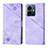 Leather Case Stands Flip Cover Holder Y02B for Vivo iQOO Z6 Lite 5G Clove Purple