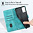 Leather Case Stands Flip Cover Holder Y02B for Vivo V21e 4G