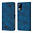 Leather Case Stands Flip Cover Holder Y02B for Vivo V21e 4G Blue