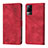 Leather Case Stands Flip Cover Holder Y02B for Vivo V21e 4G Red