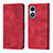 Leather Case Stands Flip Cover Holder Y02B for Vivo Y02S Red