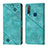 Leather Case Stands Flip Cover Holder Y02B for Vivo Y11 Green