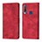 Leather Case Stands Flip Cover Holder Y02B for Vivo Y11 Red