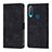 Leather Case Stands Flip Cover Holder Y02B for Vivo Y15 Black