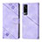 Leather Case Stands Flip Cover Holder Y02B for Vivo Y31 (2021) Clove Purple