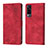 Leather Case Stands Flip Cover Holder Y02B for Vivo Y31 (2021) Red