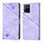 Leather Case Stands Flip Cover Holder Y02B for Vivo Y32 4G Clove Purple