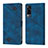 Leather Case Stands Flip Cover Holder Y02B for Vivo Y51 (2021) Blue