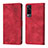 Leather Case Stands Flip Cover Holder Y02B for Vivo Y51 (2021) Red