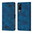 Leather Case Stands Flip Cover Holder Y02B for Vivo Y53s NFC Blue