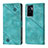 Leather Case Stands Flip Cover Holder Y02B for Vivo Y75 4G Green