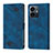 Leather Case Stands Flip Cover Holder Y02B for Vivo Y77e 5G Blue