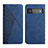 Leather Case Stands Flip Cover Holder Y02X for Google Pixel 6 Pro 5G Blue