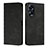 Leather Case Stands Flip Cover Holder Y02X for Huawei Honor X5 Plus Black