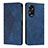 Leather Case Stands Flip Cover Holder Y02X for Huawei Honor X5 Plus Blue