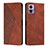 Leather Case Stands Flip Cover Holder Y02X for Motorola Moto Edge 30 Lite 5G