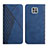 Leather Case Stands Flip Cover Holder Y02X for Motorola Moto G Power (2021) Blue