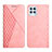 Leather Case Stands Flip Cover Holder Y02X for Motorola Moto G100 5G Rose Gold