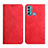 Leather Case Stands Flip Cover Holder Y02X for Motorola Moto G40 Fusion Red