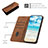 Leather Case Stands Flip Cover Holder Y02X for Motorola Moto G71 5G