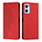 Leather Case Stands Flip Cover Holder Y02X for OnePlus Nord CE 2 5G Red