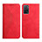 Leather Case Stands Flip Cover Holder Y02X for Oppo A53s 5G Red