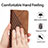Leather Case Stands Flip Cover Holder Y02X for Oppo A54 5G
